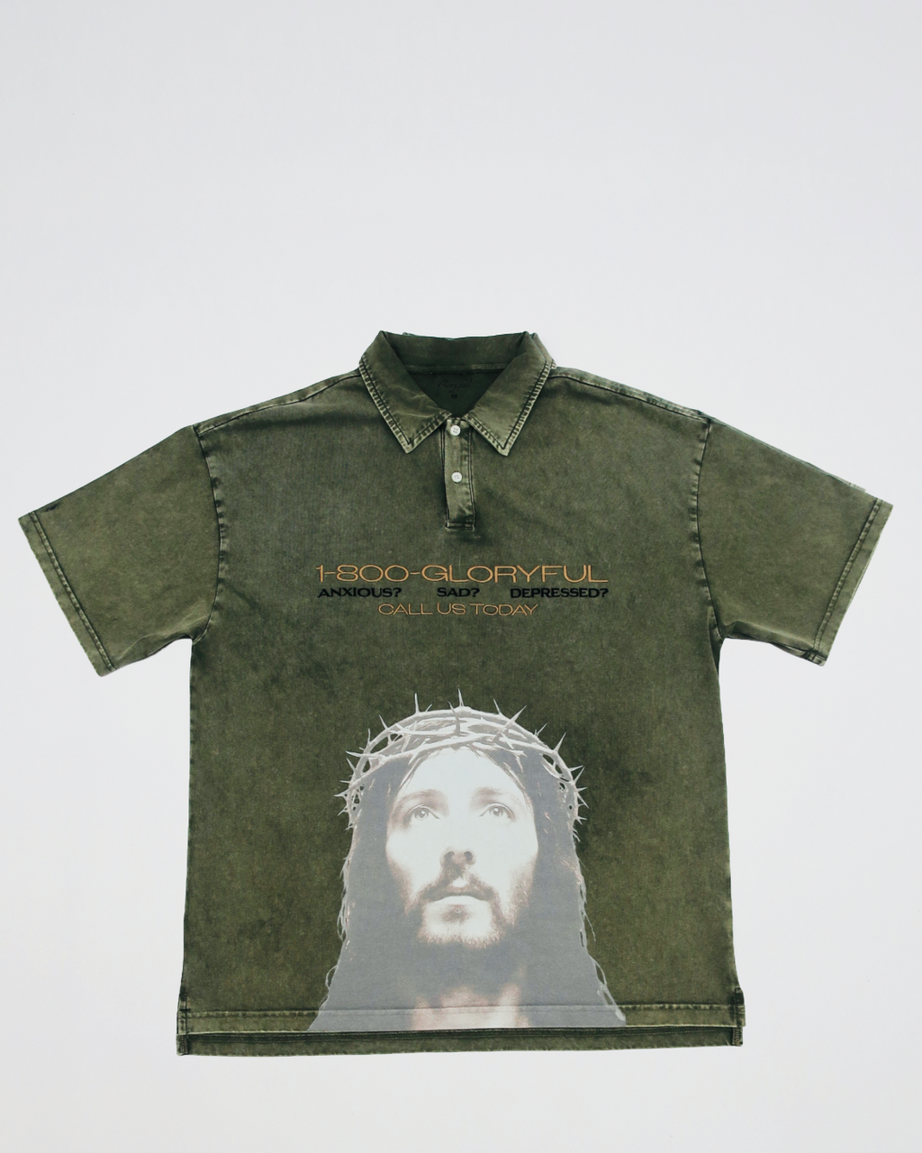 HOTLINE EMBROIDERED POLO OLIVE