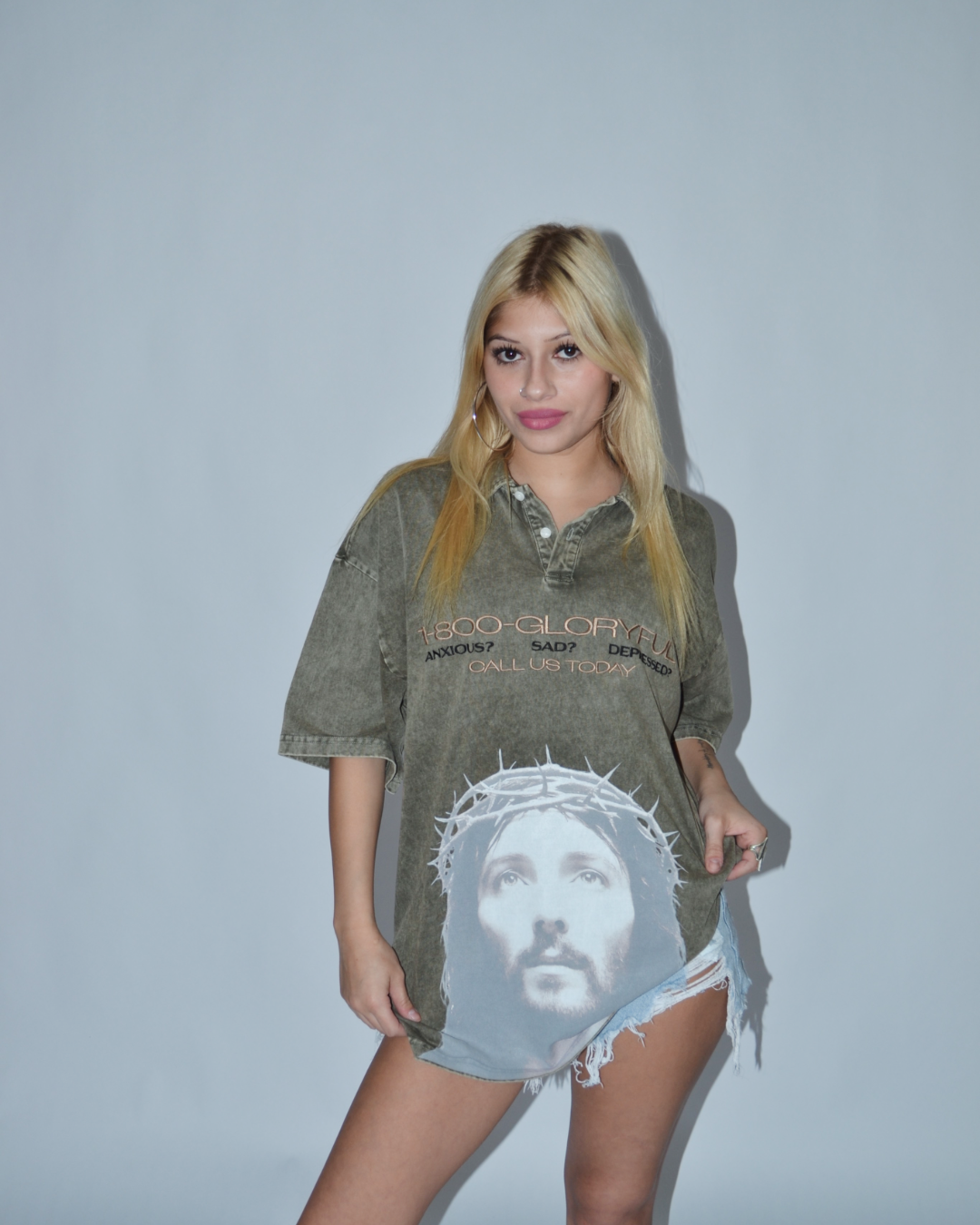 HOTLINE EMBROIDERED POLO OLIVE