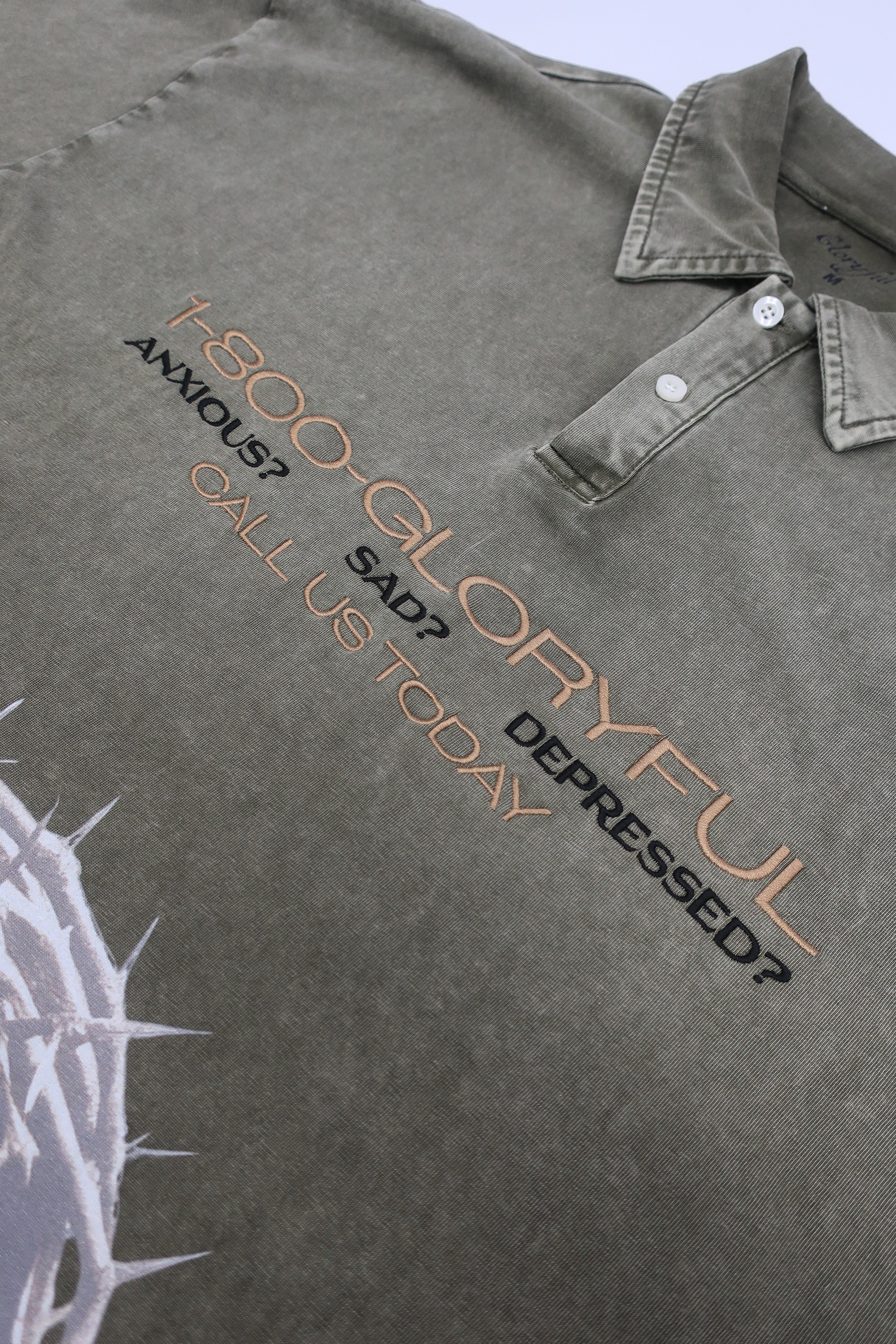 HOTLINE EMBROIDERED POLO OLIVE